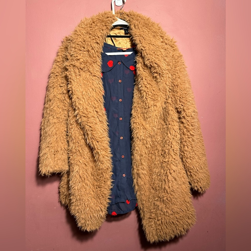 NWoT Torrid Sherpa Drape Front Jacket - Picture 5 of 12